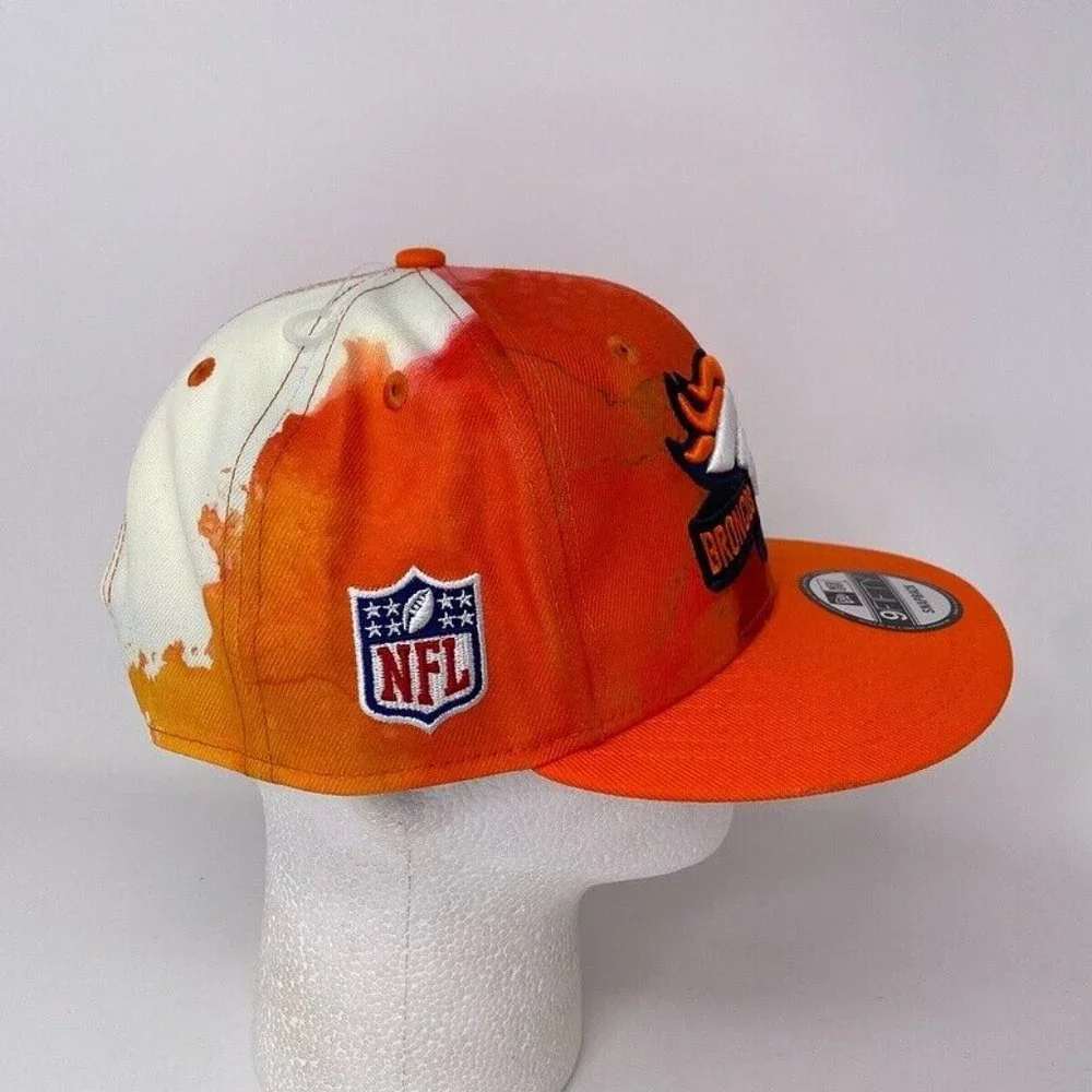 NWT Denver Broncos Tie Dye Snapback Hat NFL Football AFC Onfield Sideline‎ Ink